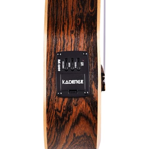 Image of Kadence Ukulele 24 inch inch Concert Size, Specially Crafted Exotic Wood Design, fluorocarbon strings Electric Acoustic Ukulele with EQ and Bag (KAD-UKSC-1013-N)