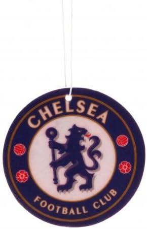 Chelsea F.C. Air Freshener- Crest air freshener- Approx 7cm x 7cm- on a Header Card- Official Licensed Product