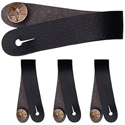 Vaguelly 4 Pièces en Cuir Guitare Sangle de Cou Guitare Sangle Serrure Guitare Poupée Sangle Cravate pour Guitares… - Les Beatles, Paul McCartney, John Lennon, RIngo Starr, George Harrison