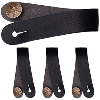 Vaguelly 4 Pièces en Cuir Guitare Sangle de Cou Guitare Sangle Serrure Guitare Poupée Sangle Cravate pour Guitares… - Les Beatles, Paul McCartney, John Lennon, RIngo Starr, George Harrison
