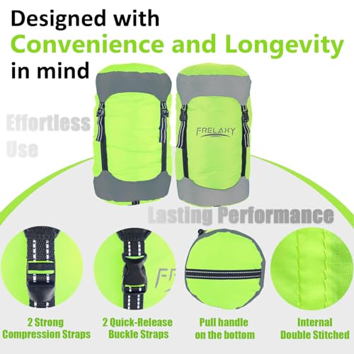 Frelaxy Compression Sack, 40% More Storage! 11L/18L/30L/45L/52L Compression Stuff Sack, Water-Resistant & Ultralight Sleeping Bag Stuff Sack - Space Saving Gear for Camping, Hiking by Frelaxy - Image 4
