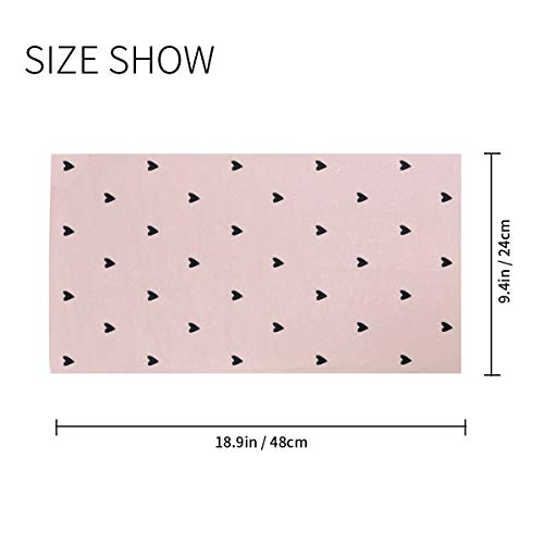 Neck Gaiter, Pink Hearts Face Sun Dust Mask Magic Scarf Headwear Bandana for Running Fishing Outdoor Sport2
