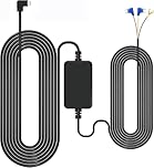 GKU Dash Cam Hardwire Kit, Type-C Hard Wire Kit, Mini-Fuse, 3.5 Meter USB C Port Wiring & Low Voltage Protection, Converts 12V-24V to 5V/3A, Car Camera Charge Power Cord Kit for 24H Parking Monitor