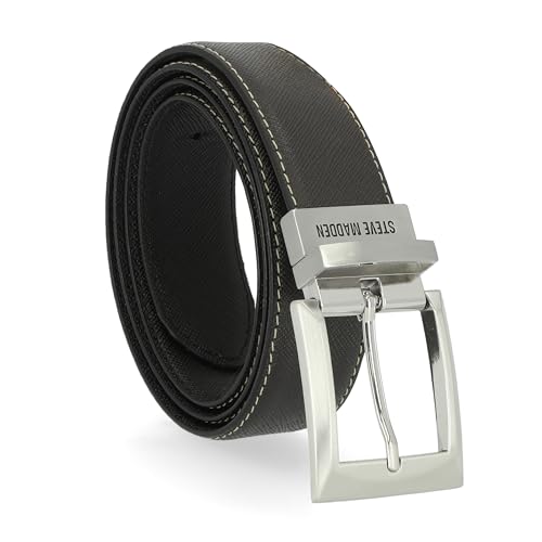 Image of Steve Madden Men's Reversible Men's Dress Casual Every Day Leather Belt