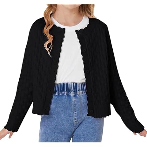 GRACE KARIN Girls Long Sleeve Cardigan Cover
