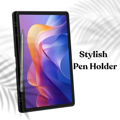 Image of M CartCover for Redmi Pad 2 11 inch Cover Case with [Pencil Holder], Trifold Flip Stand Cover Case for Redmi Pad 2 Cover 11 inch Tablet [Auto Sleep /Wake Support- Dark Black