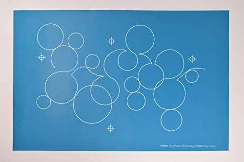 Full Line Stencil - Bubbles - Edge to Edge Stencil, Continuous Line Template for Free Motion Quilting, Long-Arm Quilting (40088)