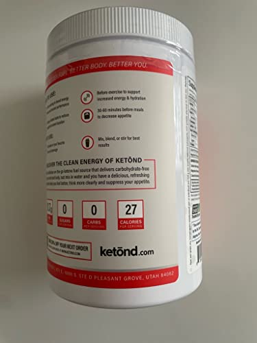 Ketond Exogenous Ketones Advanced Blend Drink Ketones For Rapid Weight Loss - Best Fuel For Energy, Mental Performance And Weight Loss - Tigers Blood (30 Servings) #TOP7