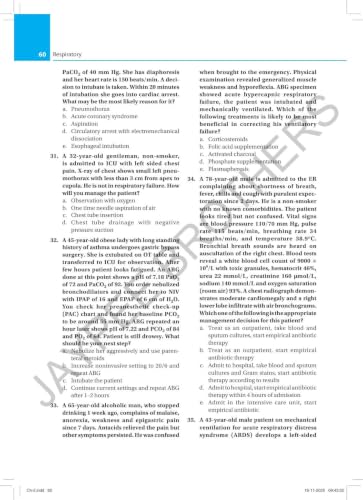 MCQs in Critical Care – vue 9