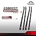 MAPM Driver And Passenger side Inner & Outer Belt Weatherstrip Kit, Weatherstrip Seal Door Window Glass Run Channel Kit For Chevy/GMC Truck, 1981-1991