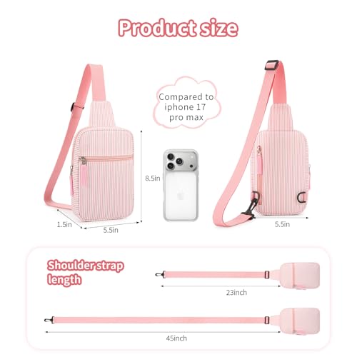 Image of Birthday Gifts for 8 9 10 11 12 Year Old Teens Girls Kids, Fanny Pack Crossbody Bag Sling Belt Bags Purse, Dorm Travel Essentials for Girls Fashion, Preppy Tween Teen Girl Gift Trendy Stuff