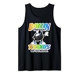 ballin' through 100 days of school - dabbing ice hockey puck canotta