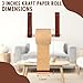 Rollo de papel kraft de 3 pulgadas para soporte montado en la pared Imagen de Rollo de papel kraft de 3 pulgadas para soporte montado en la pared