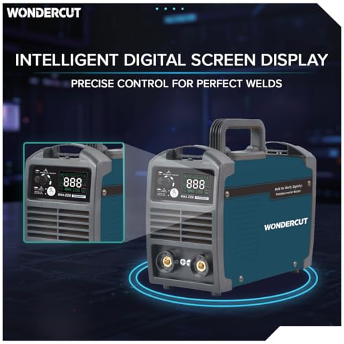Image of WONDERCUT 220A ARC Inverter Welding Machine WC-MMA-220-B | VRD & IGBT Anti-Shock Safety System | ARC Force Control | Advanced Touch Panel with Hot Start, Anti-Stick Functions