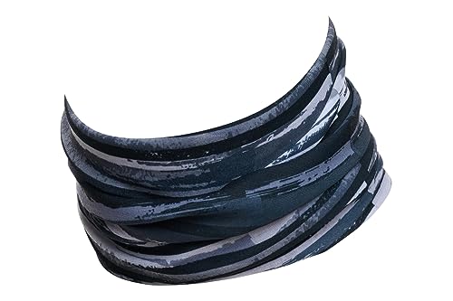 Preisvergleich Produktbild Hilltop Multifunktionstuch, Motorrad Halstuch, Kopftuch, Bandana, Schlauchtuch, Cooles Design in Trendfarben, für Damen und Herren, Farbe / Design:Black & White