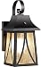 Cloudy Bay Outdoor Wall Lantern with Dusk to Dawn Photocell Sensor,Includes LED Filament Bulb,Oil Rubbed Bronze