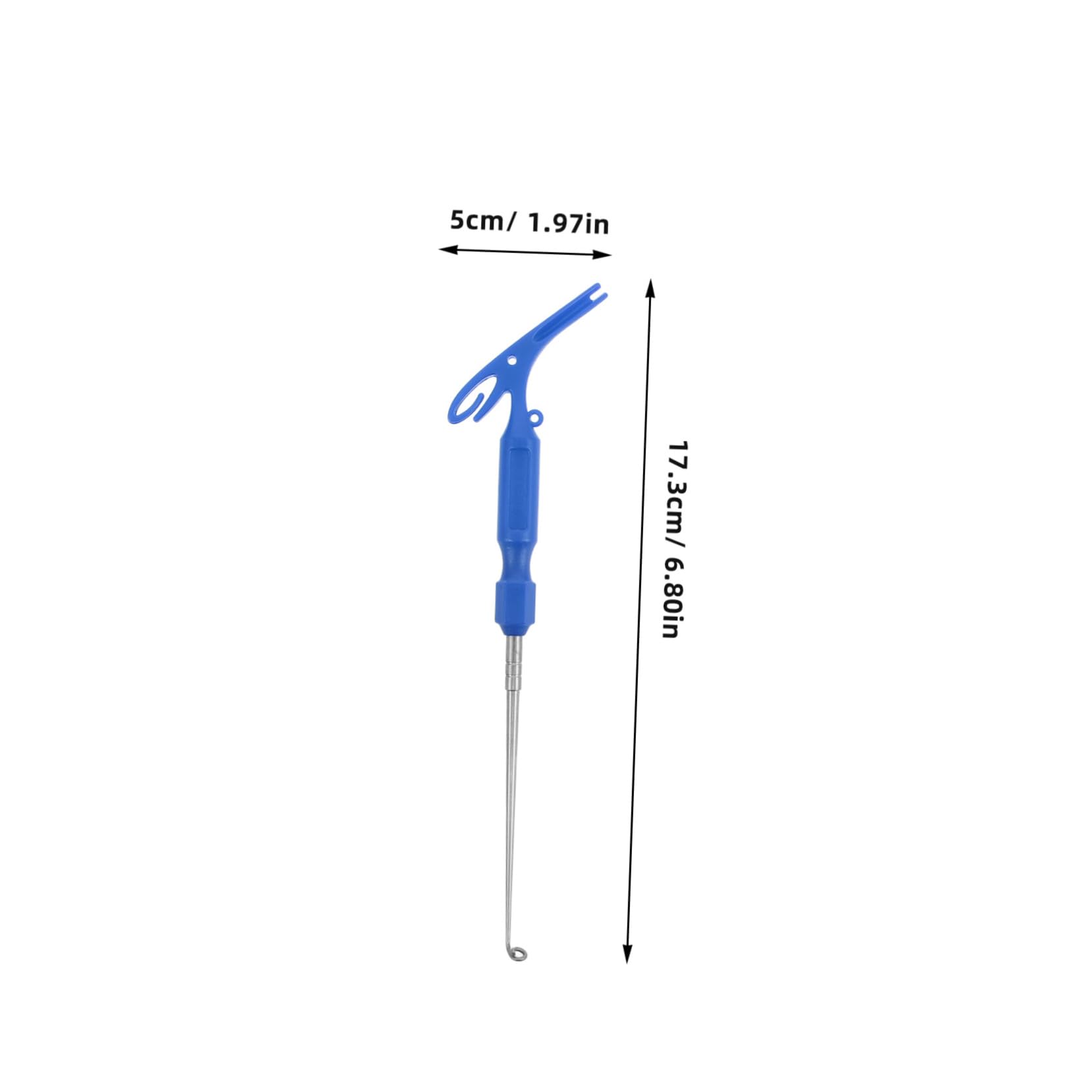 Toyvian engins de pêche extracteur d'hameçon Requin extracteur d'hameçons en Acier Inoxydable Hameçon extracteur Outil de pêche Outil pour enlever Les hameçons Pince à hameçon Abdos Rouge