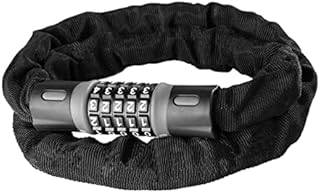 Bicycle Lock,Cycling Chain Locks Resettable Bike Chain Locks Anti- Lock Keyless Password Lock for Bike Resettable Combination Chain Lock Traveler Bar Black Chain Lock Bike Chain Lock