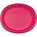 Touch of Color 96-Count Oval Paper Platters, Hot Magenta