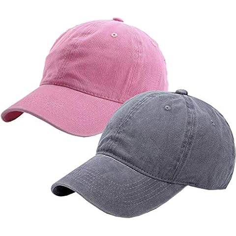 Kids Baseball-Hat Washed Solid - Sun Hat for Children Cover