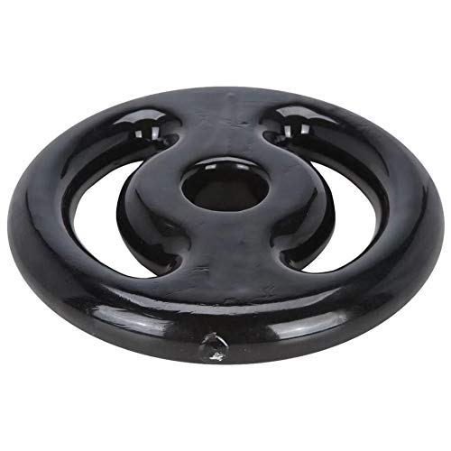Anilha Emborrachada Vazada 10kg - Preto
