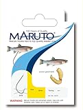 Maruto Bienenmadenhaken gebunden 150cm 0,18mm - 6 Forellenhaken, Größe:8
