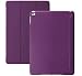 KHOMO Dual Super Slim Cover with Clear Back and Smart Feature for iPad Air 2 Case, Purple (air2-seethough-purple)