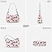 LAIQIAN Shoulder Bag for Women Cherry Purse Cute Fruit Print Purse Small Coquette Crossbody Hobo Bag with Strawberry Print (Cherry)