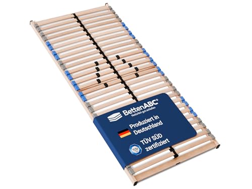 Betten-ABC 7-Zonen-Lattenrost Madera - 90x200cm - Selbstmontage - individuelle Härtegradverstellung - für alle Matratzen geeignet - hergestellt aus Schicht- & Buchenholz