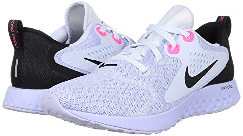 Image of Nike Women WMNS Legend React Football Grey /Black-Palest Purple Running Shoes-5 UK (AA1626-008)