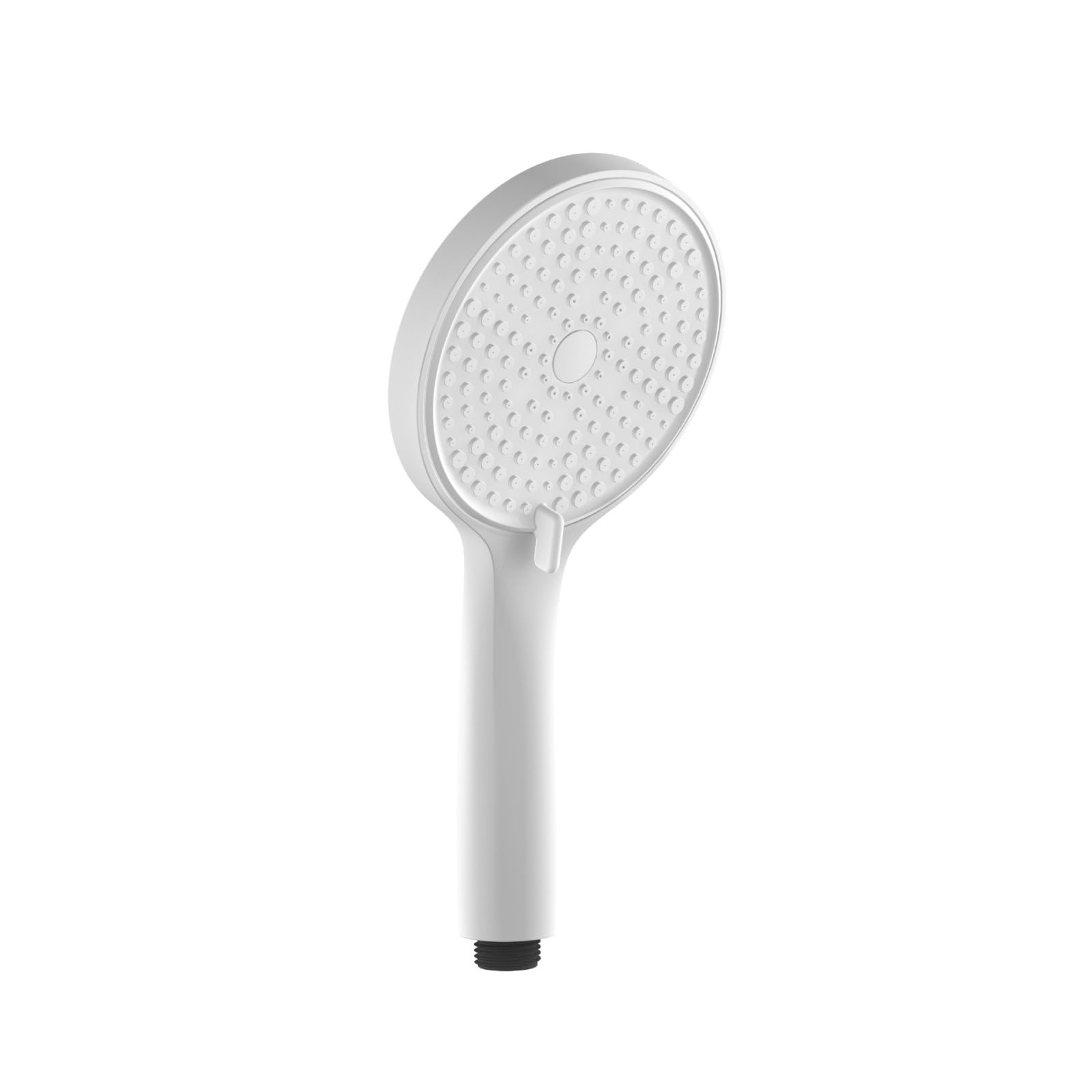 Fanjubei Boosted Handheld White Round Air-Boosted Showerhead Top Spray, Supercharged Handheld Matte White