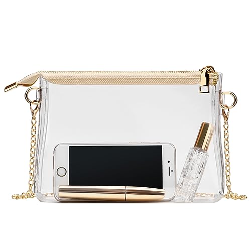 Clear Purse for Women - Stadium Approved Small Crossbody Bag with Zipper, Clear Stadium Bag for Concerts Sports2