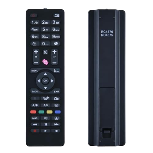 GOUYESHO RC4870 RC4875 TV Remote Control Replacement for Digihome Bush Telefunken Celcus JVC Dual/TV LED20265HDDVDB LED24272HDDVD DLED32167HD DLED40287FHD DLED48272FHD