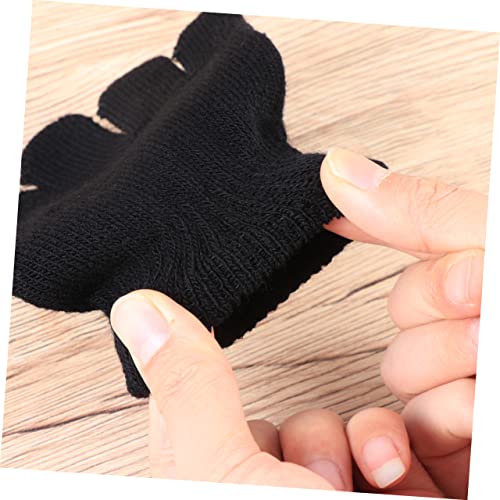 12Pair Warm Winter Knitted Gloves Stretchy Full Finger Mittens for Boys for Outdoor Activities Play Black4