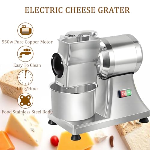 Rallador eléctrico comercial para queso 550W con contenedor miniatura 2
