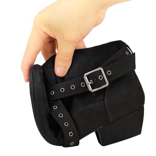 Women's Indoor Suede Salsa Leather Sole Ballroom Dance Shoes Urban Charm West Coast Swing Line Dance Boots4