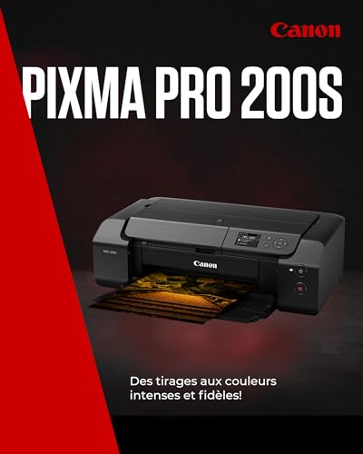 Canon Imprimante Photo PIXMA PRO Tirages aux Couleurs Intenses Imprimante Compacte & Polyvalente 8 Encres Couleur à Base de Colorants 3 Options d'Alimentation en Papier Facile à Utiliser - vue 2