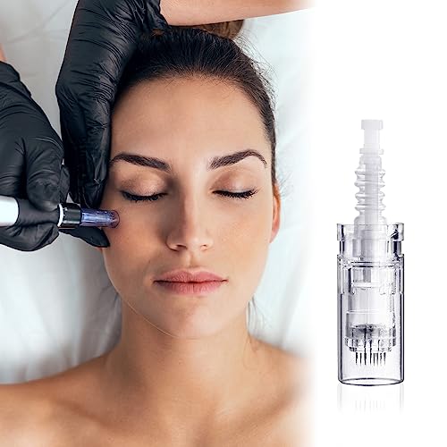 Snadi - 12-Pin Nadelkartusche für Dermapen M5 M7 N2 und E30 | 10er Pack | Nur kompatibel mit Dr. Pen | Chirurgische Stahlnadel | Zur Haar- und Hautwiederherstellung, Verbesserung von Narben