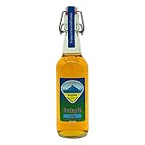 Bergglück Bratapfellikör | Feine Noten von Vanille zeichen den Bratapfellikör von Bergglück aus | Bratapfellikör 0,5l Pfand-Bügelflasche