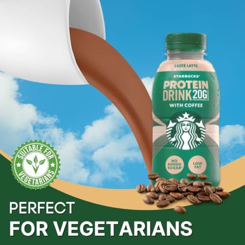 Priceless Discounts Online Café Latte Coffee Drink with protein (330ml 8 Pack) Protein Coffee Drink, Iced Coffee | Protein Ready To Drink Coffee Bulk, Vegetarian - Image 6
