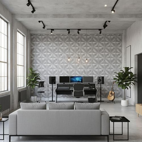 Image of Kayra Decor PVC Panel for Wall Butterfly Design White Marble Color 19.7 inch x 19.7 inch (Pack of 40) - Covers 107.80 Sq. Ft.
