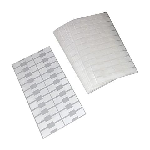 500 Pieces Jewelry Repair, Price and Indentification Tags/Tyvek Self Adhesive Rectangle Dumbbell/Barbell Jewelry Price Tags (White) Cover