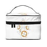 スターウォーズbb-8 アニメ 化粧ポーチ コスメポーチ 大容量 メイクポーチ トラベルポーチ コスメ収納 小物入れ 洗面用具入れ 旅行グッズ 出張先 多機能的 超軽量 グッズ キャラクター 人気 プレゼント