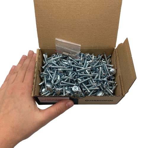 (Pack of 300 pcs) Zinc Plated Steel 4.2 x 25 mm Screws, Phillips Modified Truss Head, Self-Drilling Sheet Metal Screw - Image 3