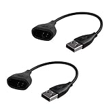 2Pcs Black Replacement USB Charger Charging Cable Cord for Fitbit One Band Wireless Activity...