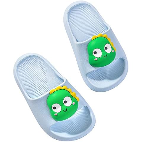 Nasogetch Kids Slippers EVA Summer Slide Sandals Bathroom Beach Pool Sliders Girls Boys Blue 150 UK5 Cover