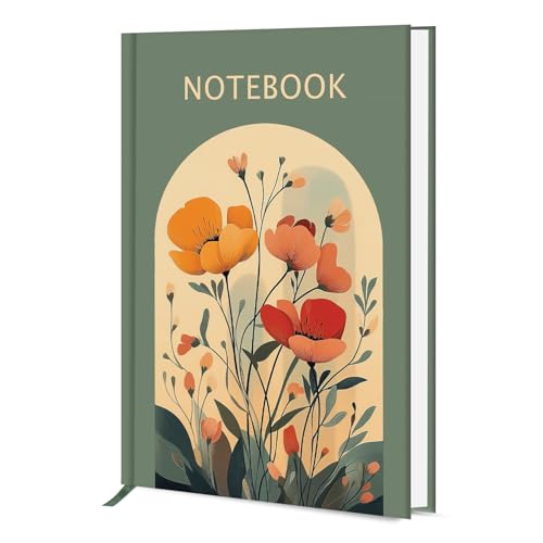 Image of Hard Bound Notebook for Girls & Women | A5 Ruled Journal | 192 Pages | 80 GSM Premium Paper | Designer Laminated Cover | Ribbon Bookmark | Notebook for School, College, Office, Journaling & Note Taking (DM4008)