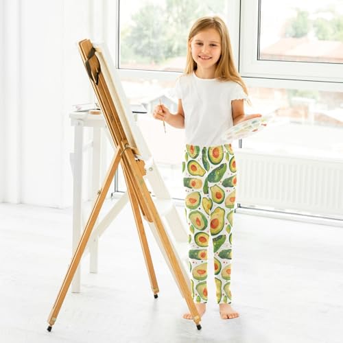 KLL Funny Avocado Toddler Girl Legging Comfortable Full Length Lounge Pants Gym 5