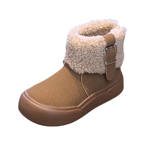 IWIHMIV Girls Snow Boots Warm Walking Outdoor Shoes with Zipper Girls Warm Ankle Boots Thickened Snow Ankle Boots2