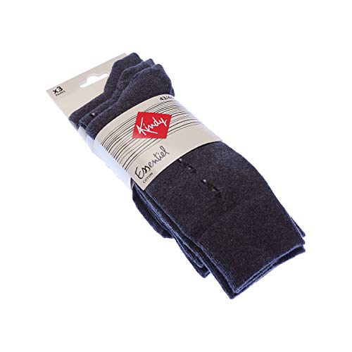 Preisvergleich Produktbild Kindy Socken aus Baumwolle, 3 Paar Gr. 39 / 42, grau